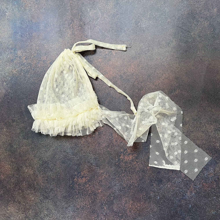 Polka Dot Tulle Newborn Hat