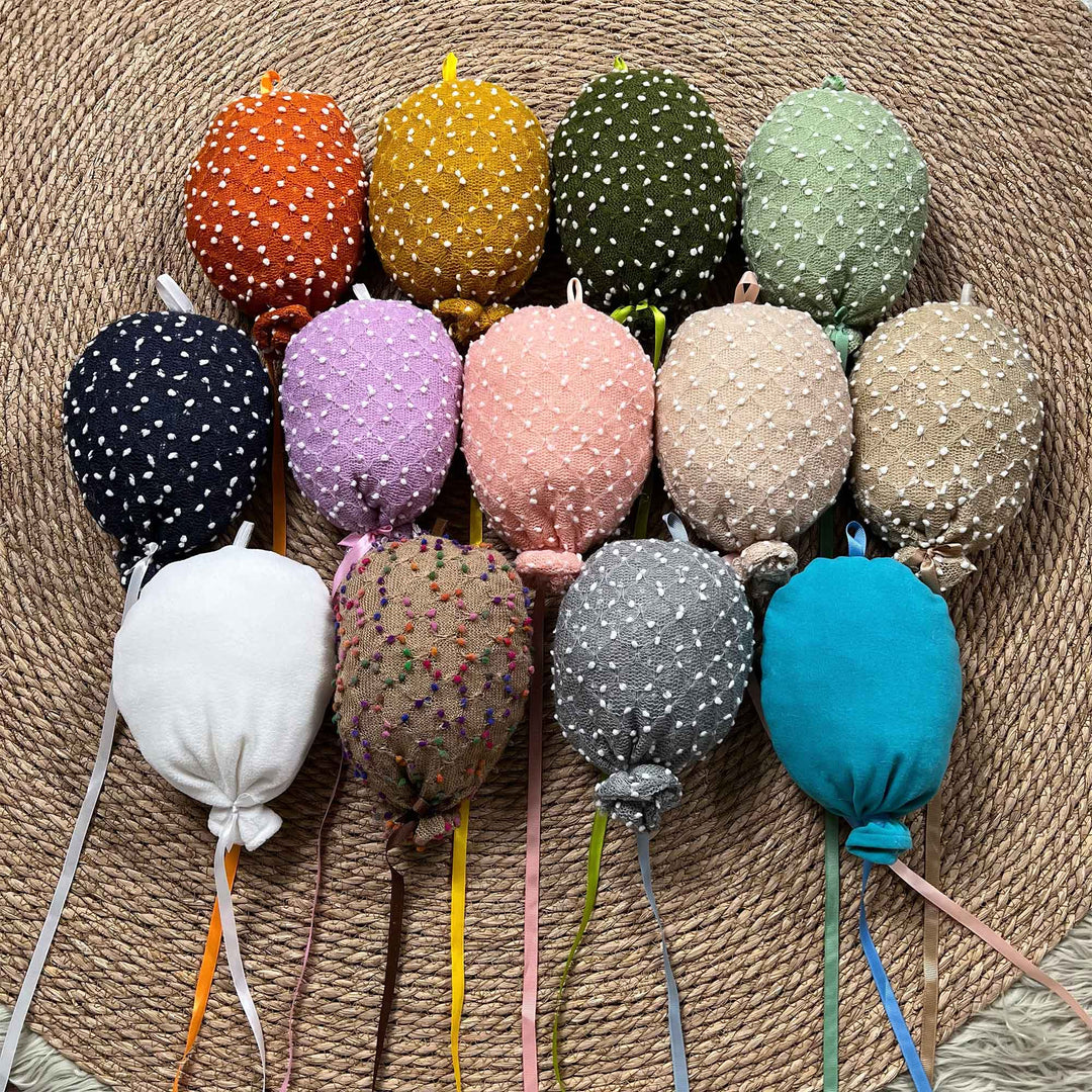 Polka Dot Fabric Balloon Decoration