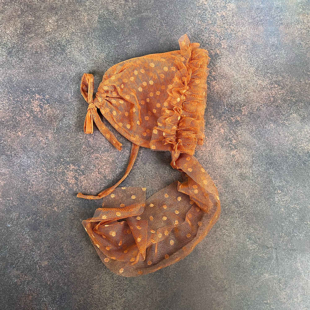 Polka Dot Tulle Newborn Hat