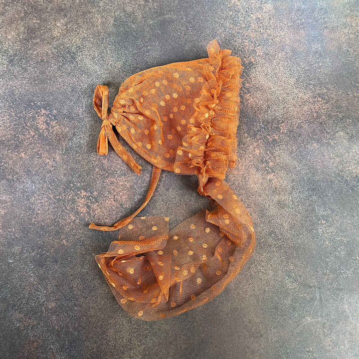 Polka Dot Tulle Newborn Hat