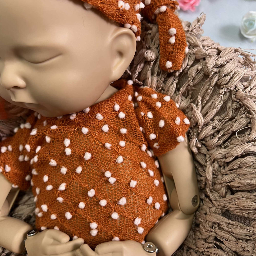 Newborn Romper matched Hat Set