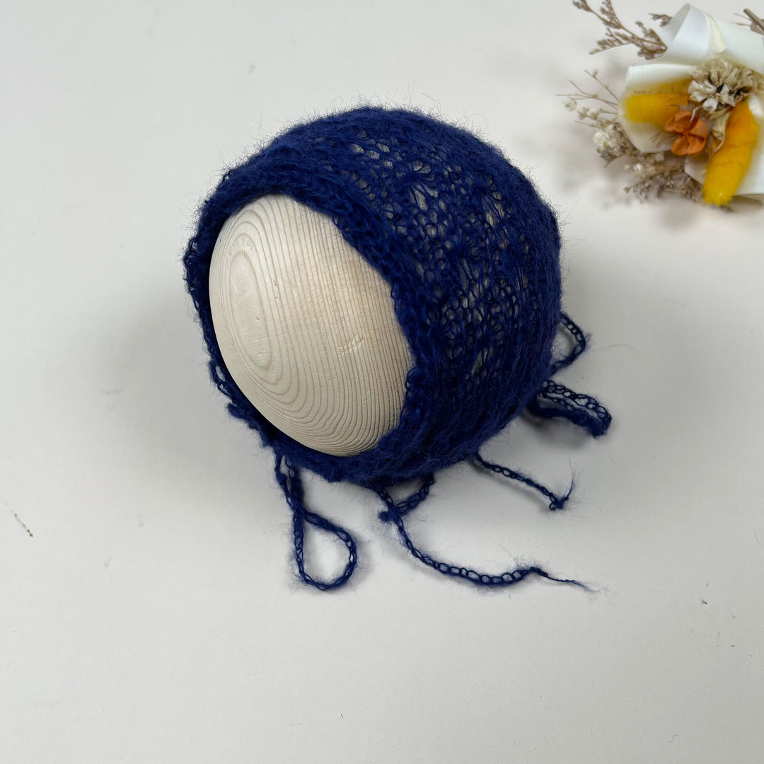 Newborn Mohair Knit Bonnet