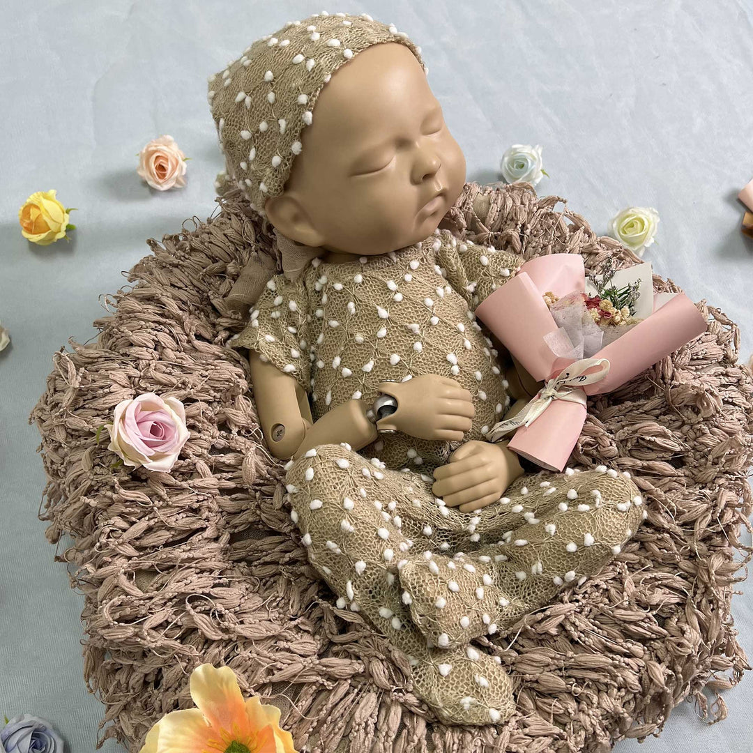 Newborn Romper matched Hat Set