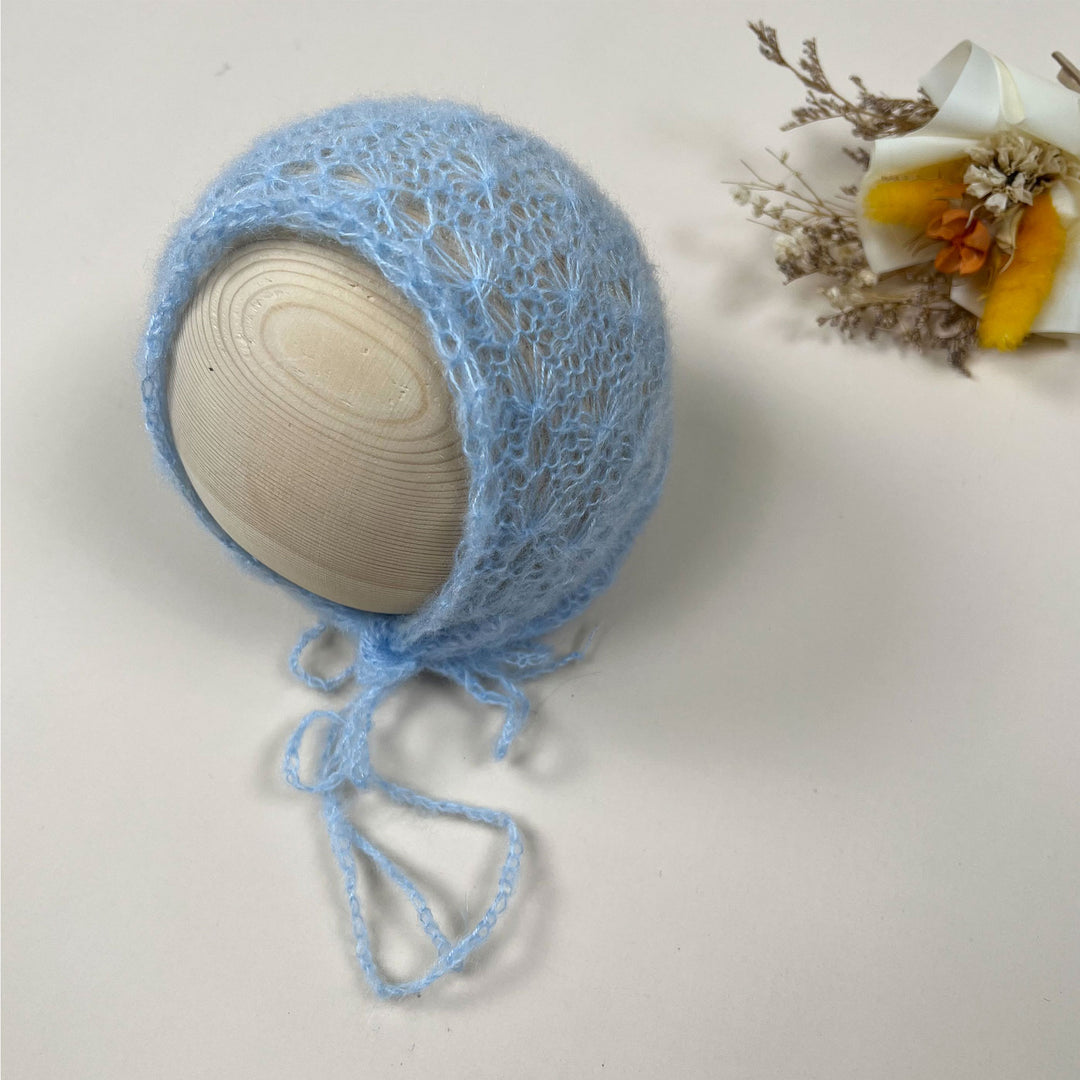 Newborn Mohair Knit Bonnet