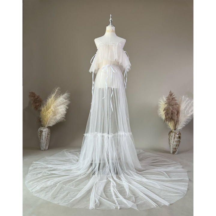 Dora Boob Tube Tulle Gown