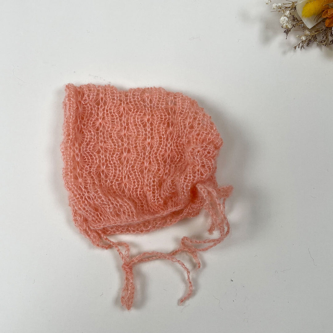 Newborn Mohair Knit Bonnet