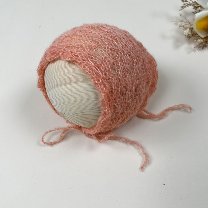 Newborn Mohair Knit Bonnet