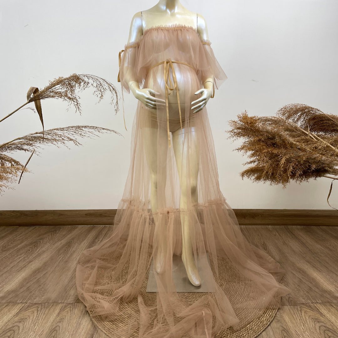 Dora Boob Tube Tulle Gown