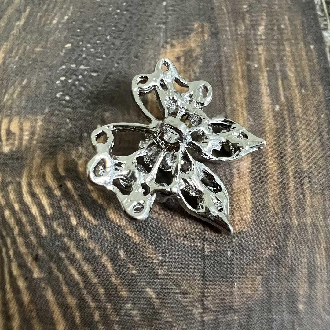Butterfly Rhinestone Buttons