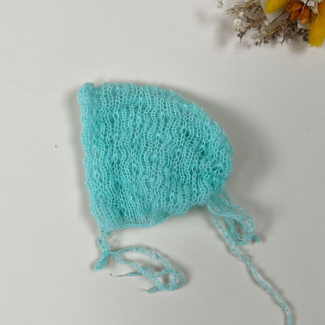 Newborn Mohair Knit Bonnet