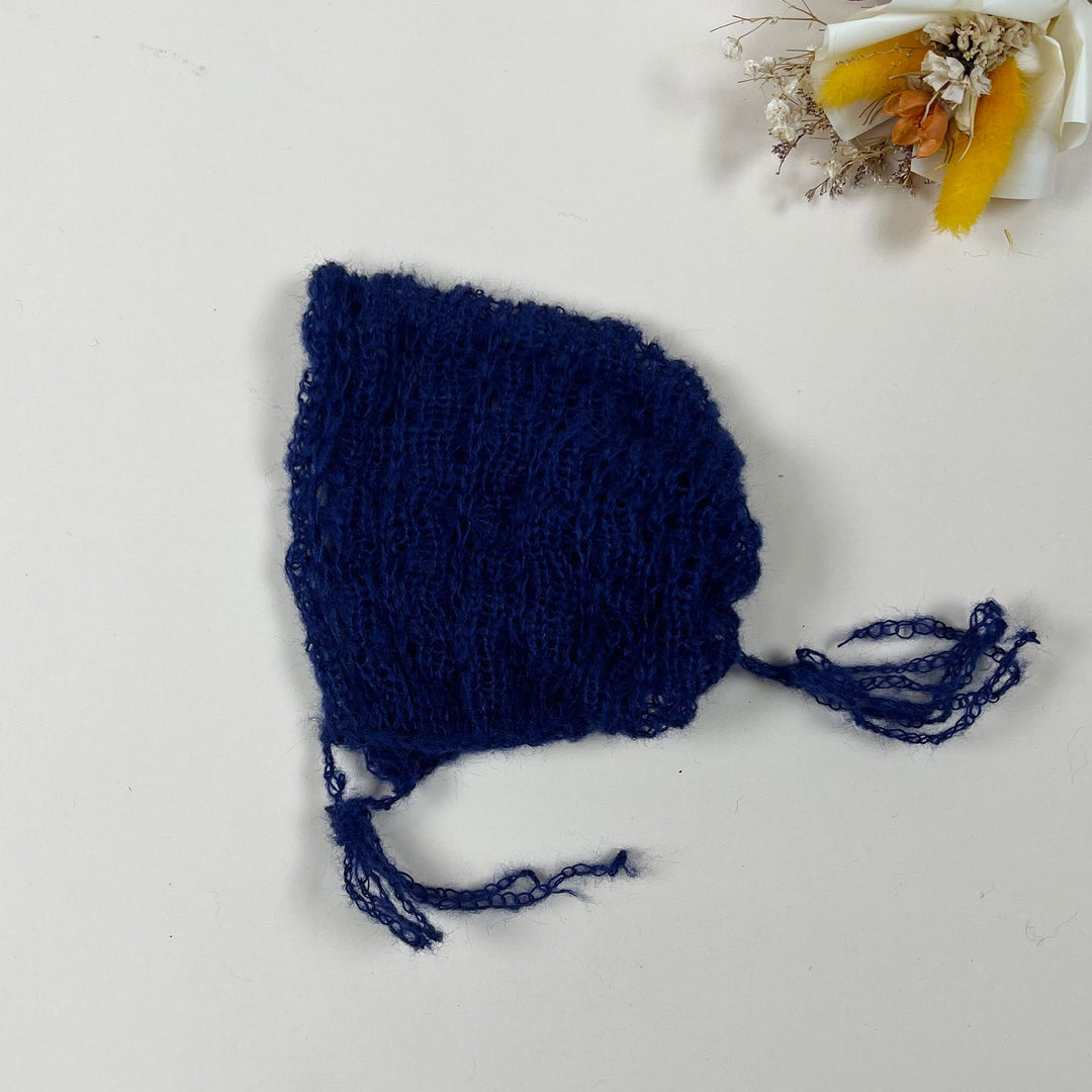 Newborn Mohair Knit Bonnet