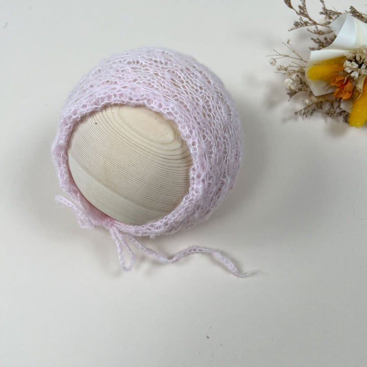 Newborn Mohair Knit Bonnet
