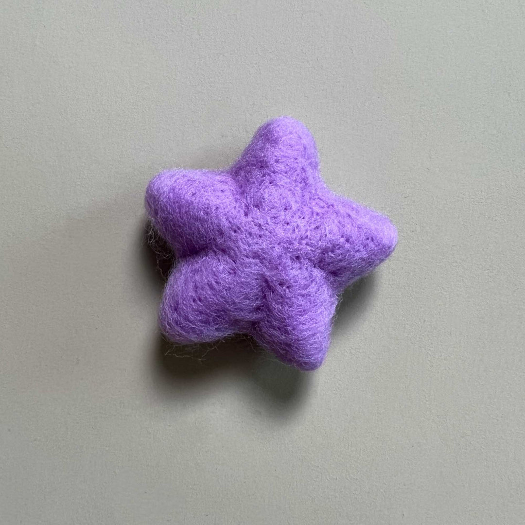 7pcs/lot Wool Felt Star Shape Accessories