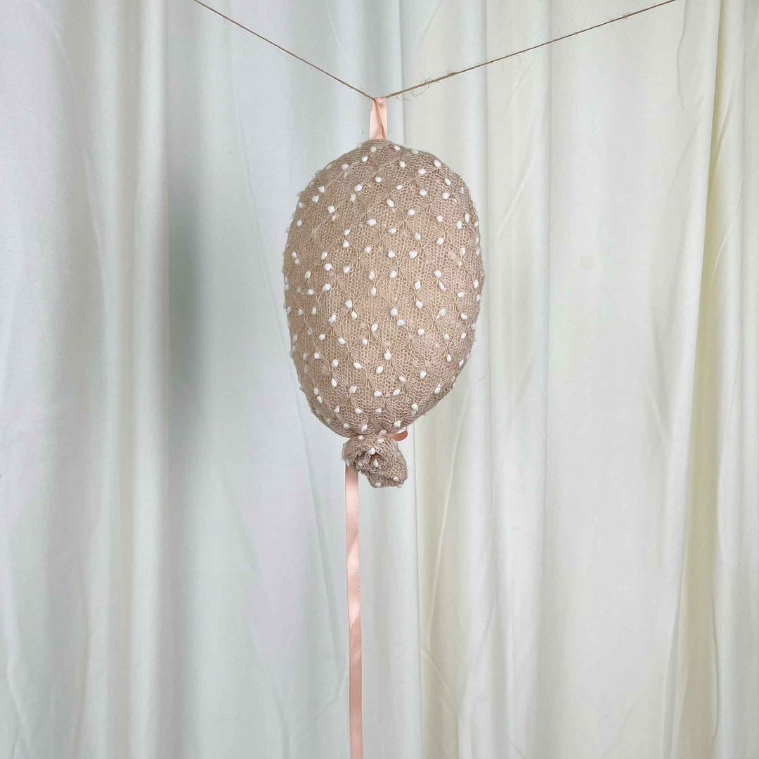 Polka Dot Fabric Balloon Decoration