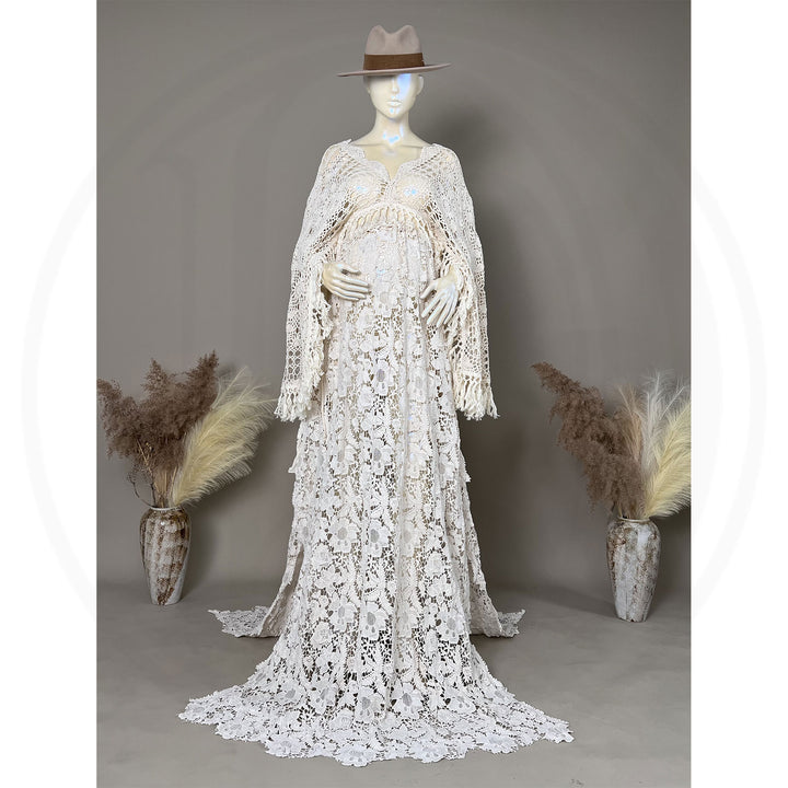 Harriet Boho Cape with Skirt Set