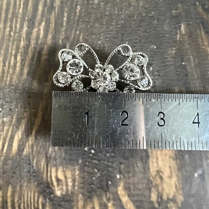 Butterfly Rhinestone Buttons