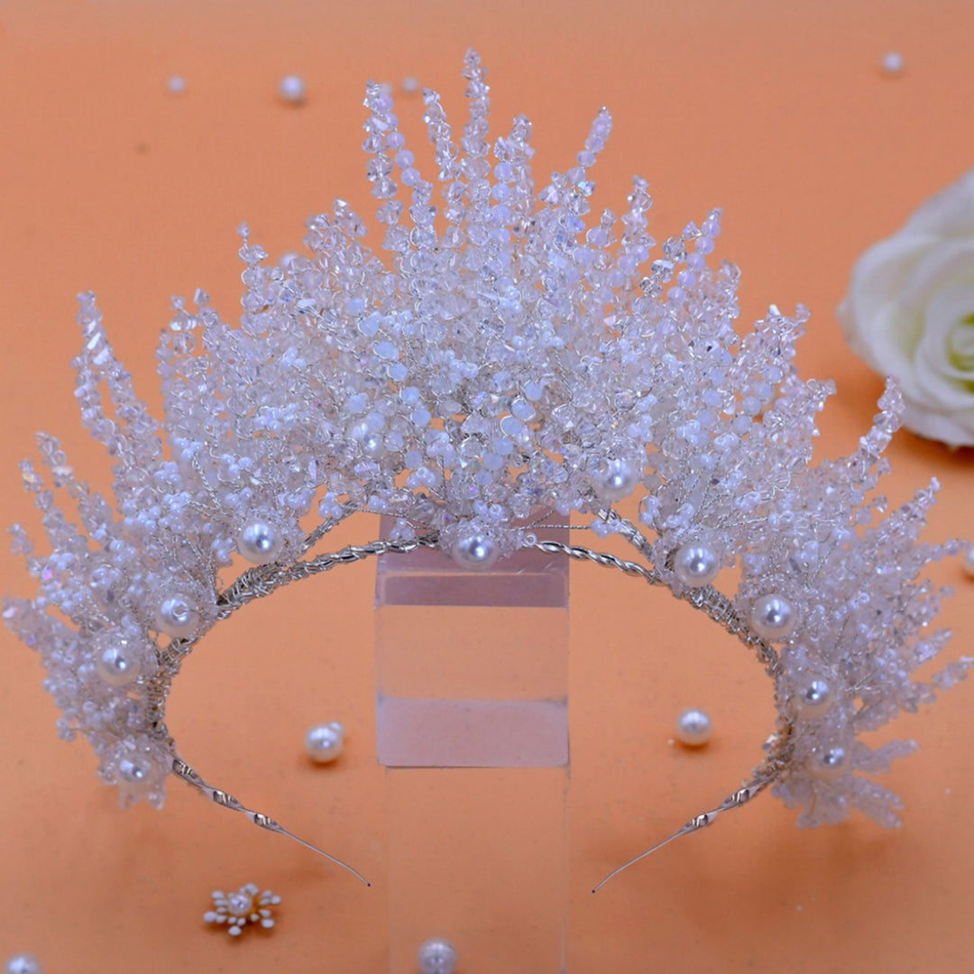 Luxury Diamond Pearl Crown Headpieces
