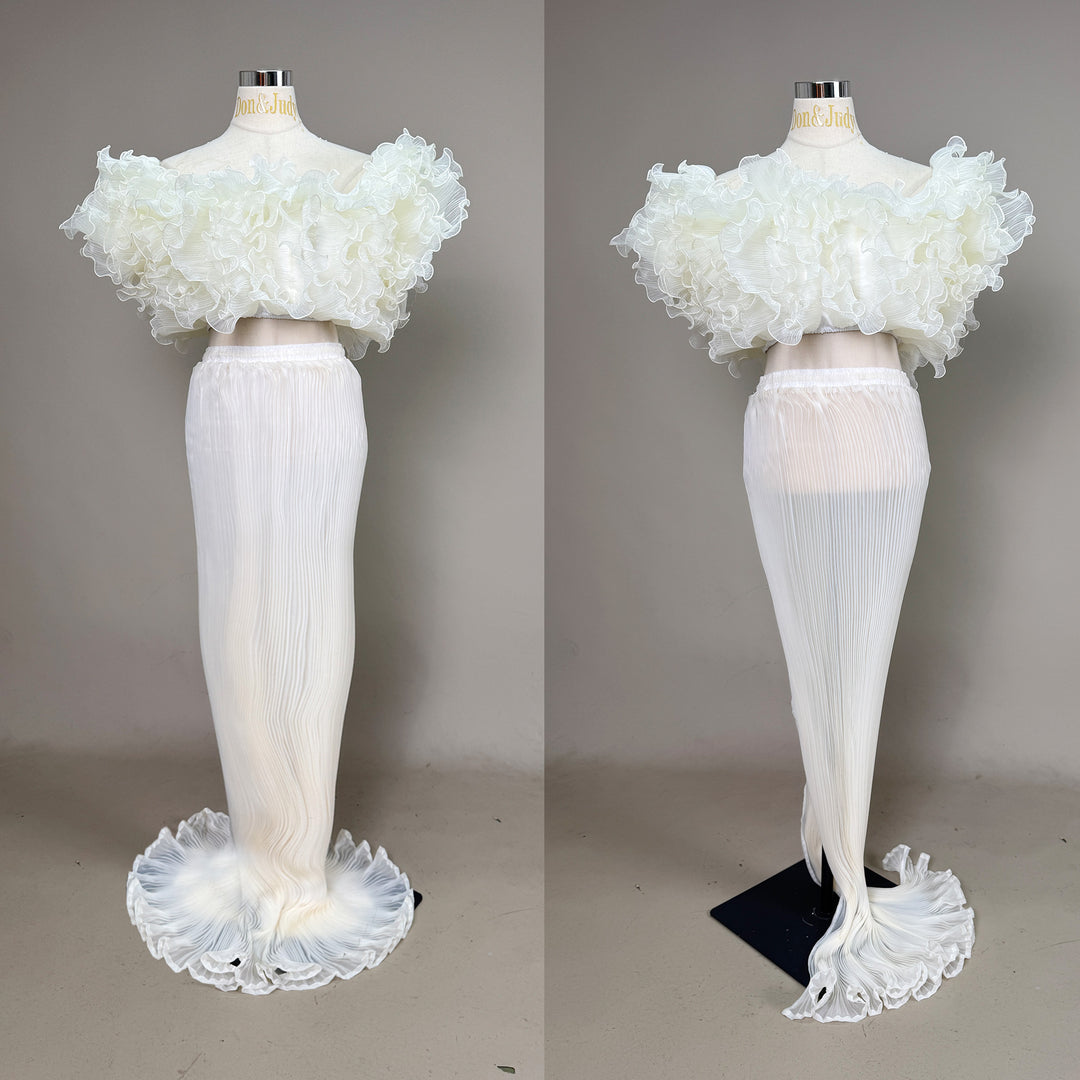 Laura Gown | Organza Two-Piece Set Maternity Photography Dress