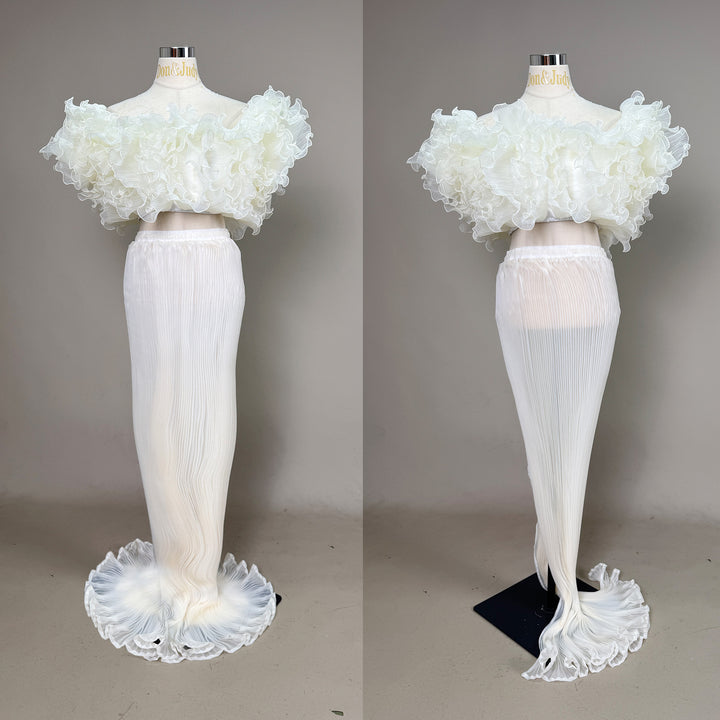 Laura Gown | Organza Two-Piece Set Maternity Photography Dress