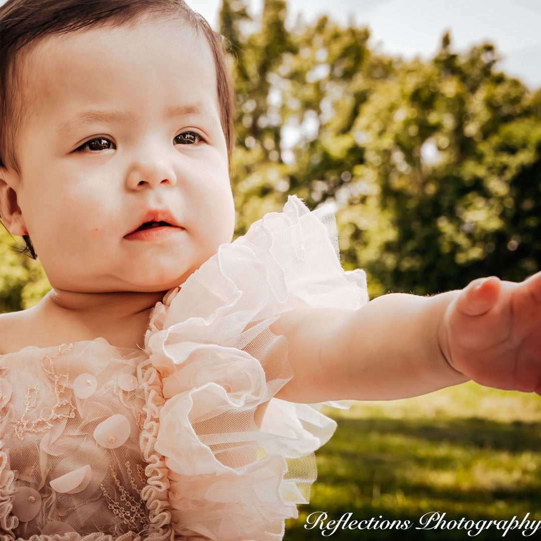 Judith White Little Girl Dress