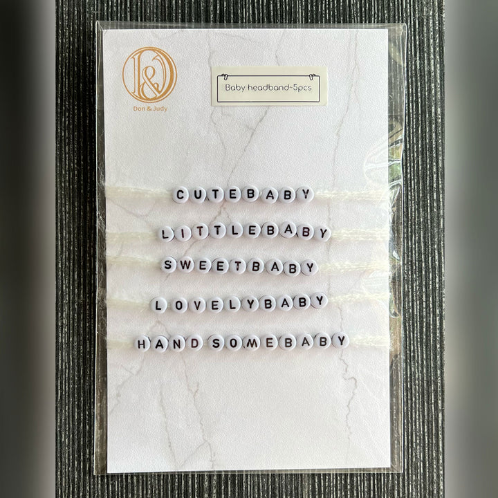 Alphabet Headband Set（Customizable Name）