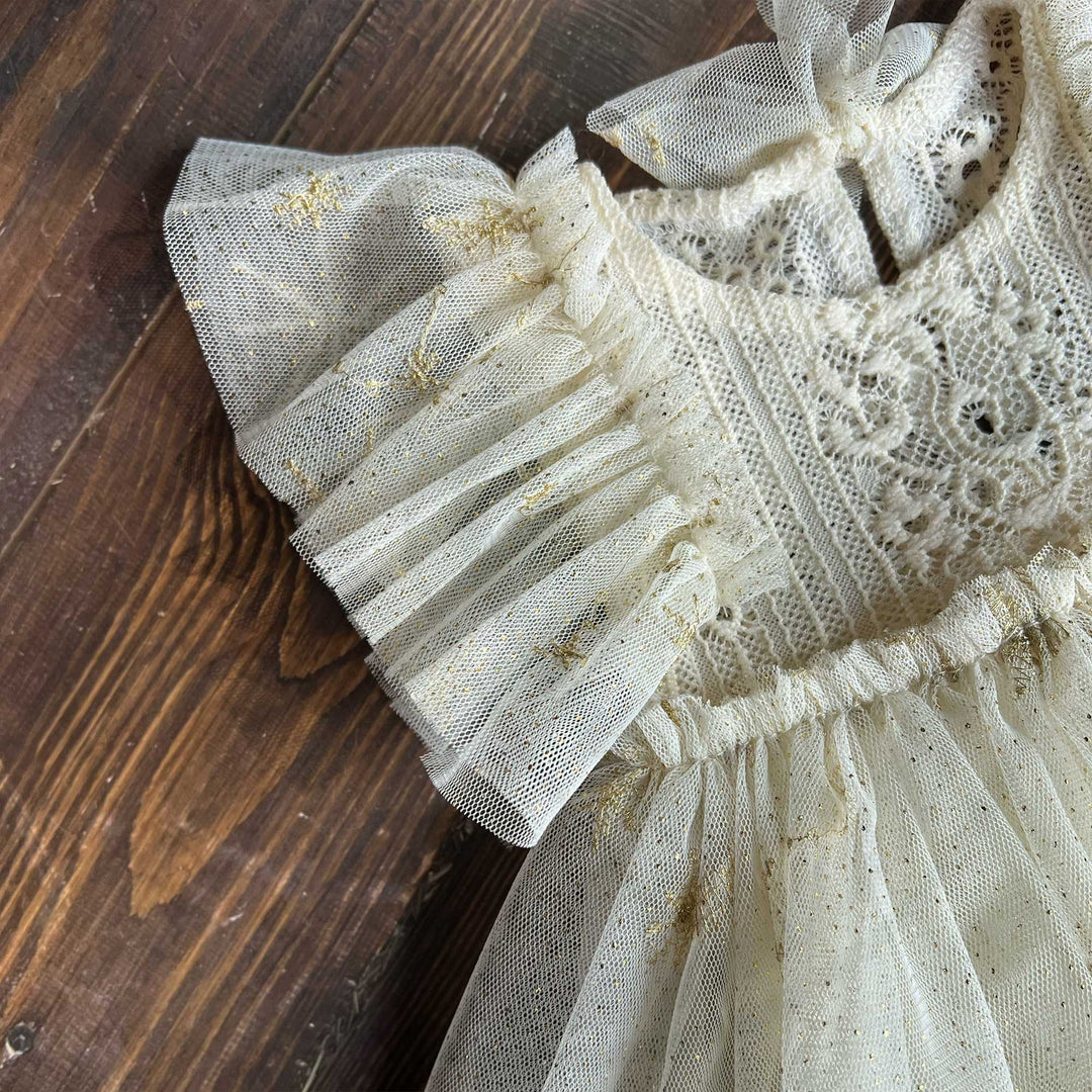 Stars and Moon Tulle Dress + Hat Set