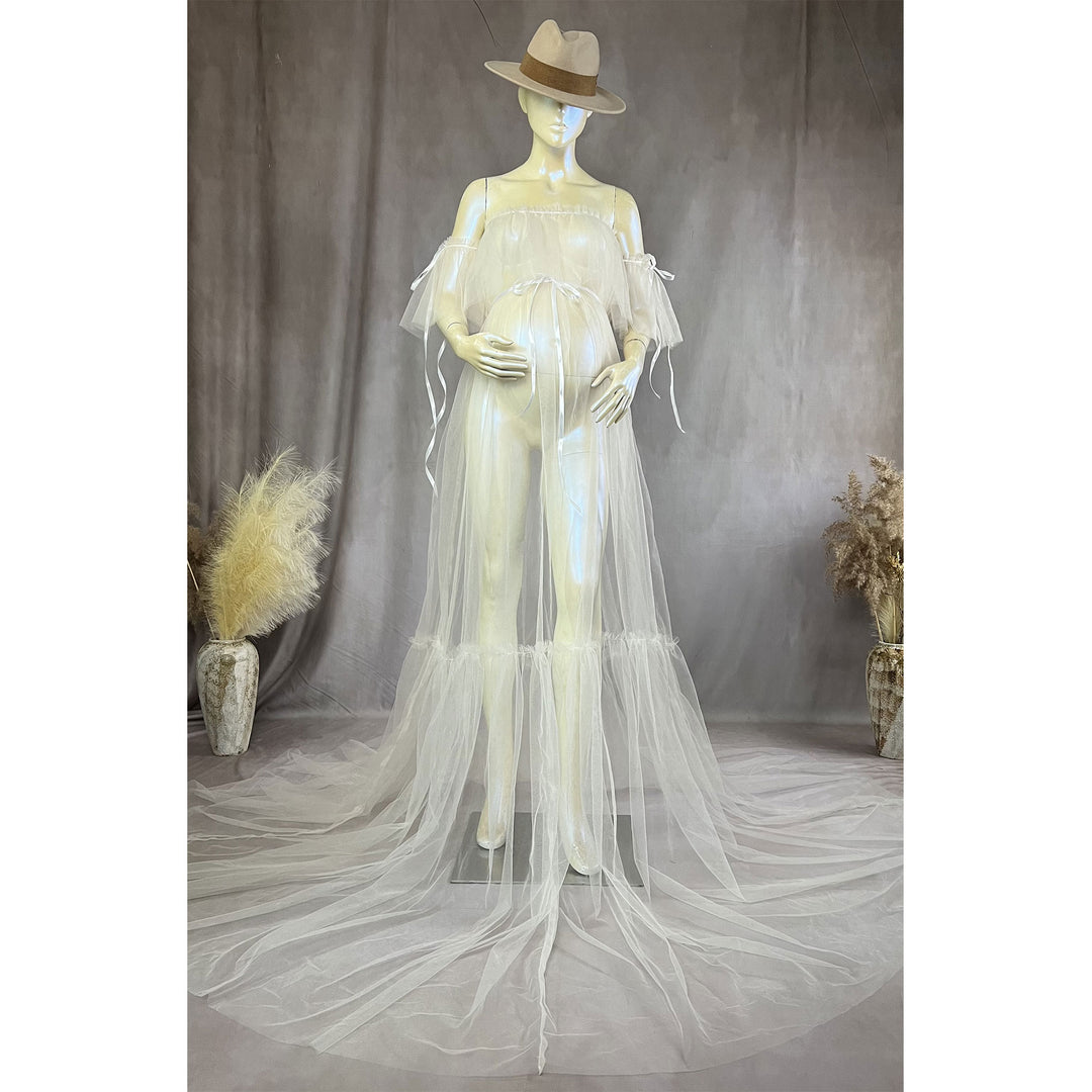 Dora Boob Tube Tulle Gown