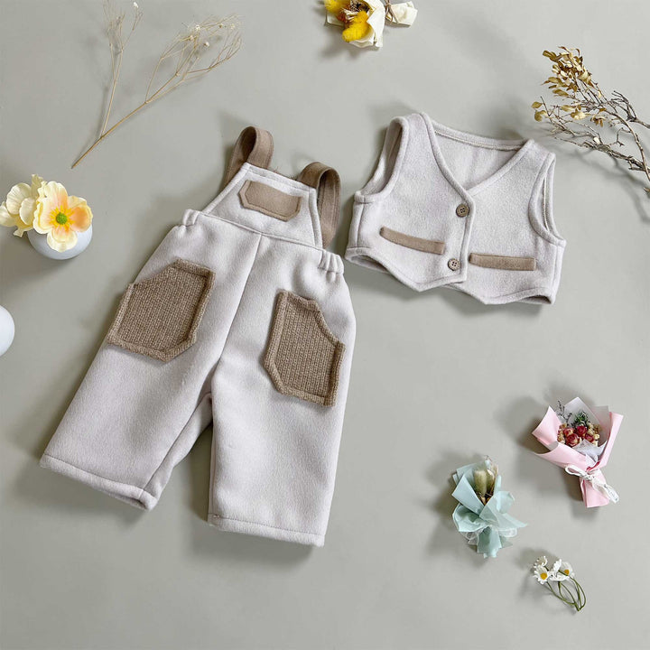 Abraham Vest + Overalls Set