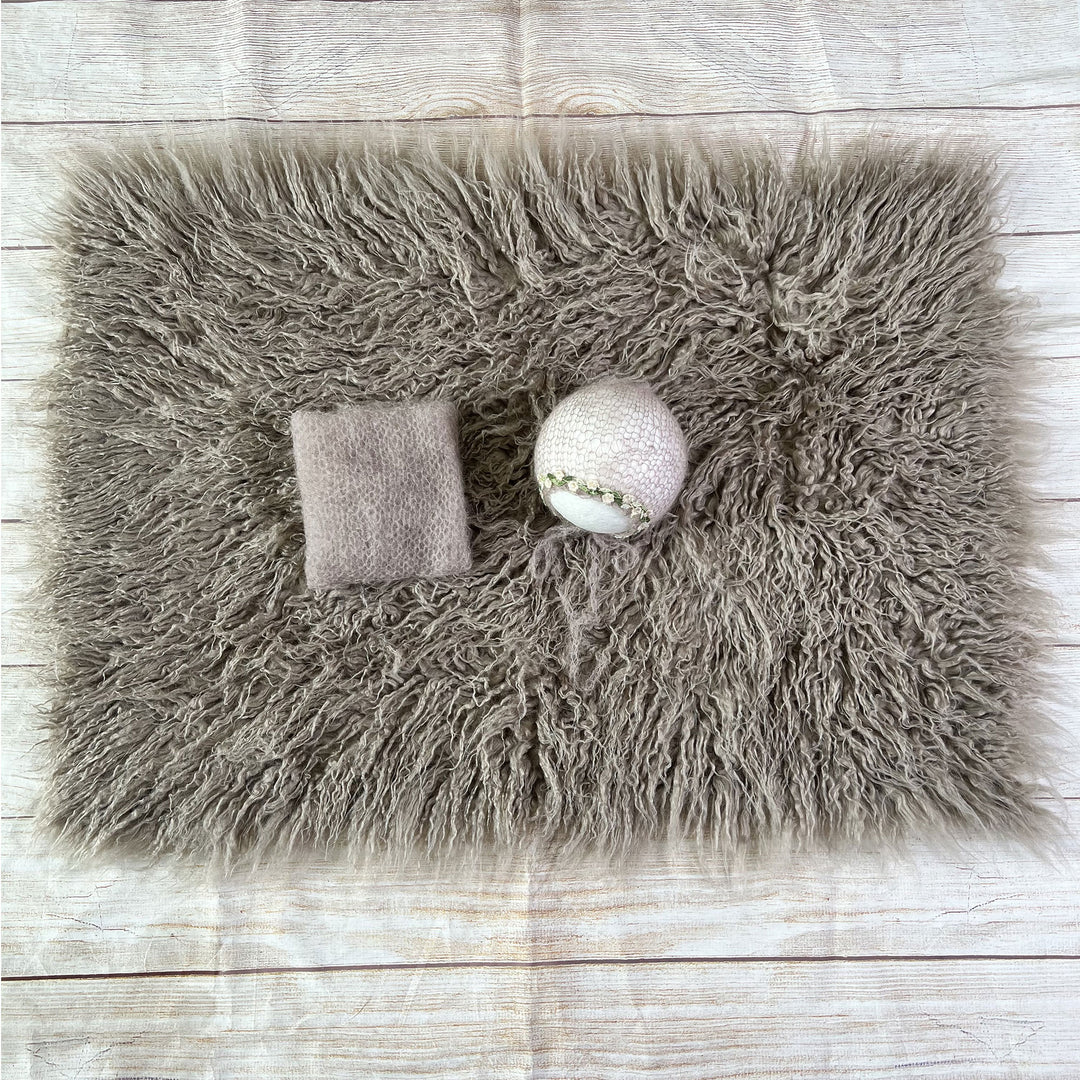 Almost mauve Faux Fur Matched Set