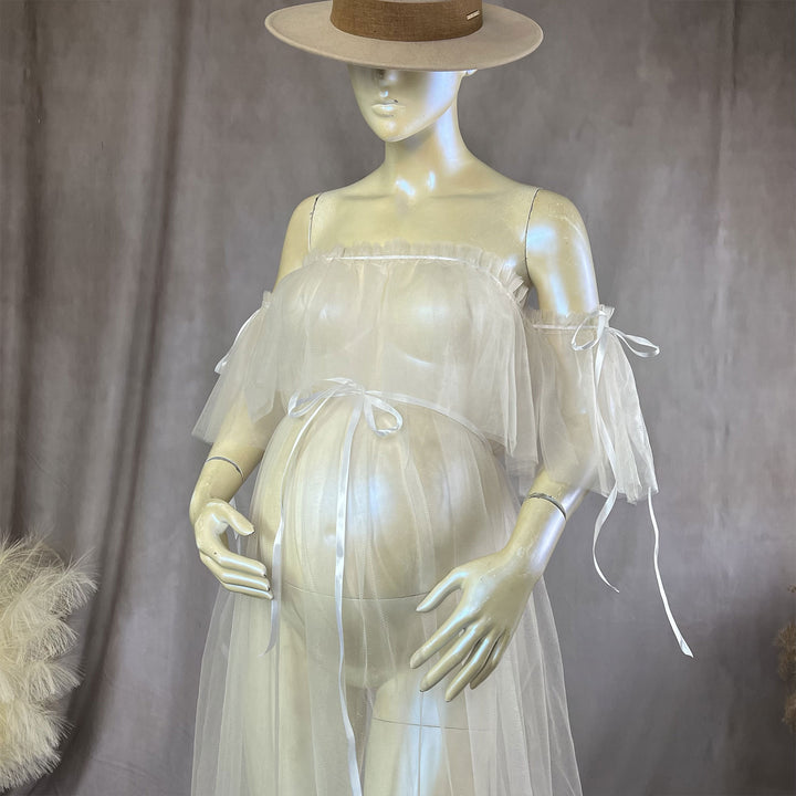 Dora Boob Tube Tulle Gown