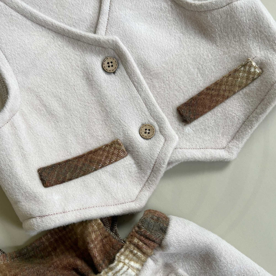 Abraham Vest + Overalls Set