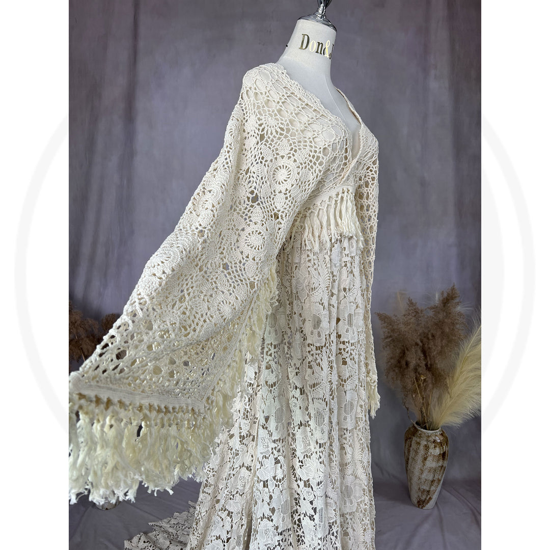 Harriet Boho Cape with Skirt Set