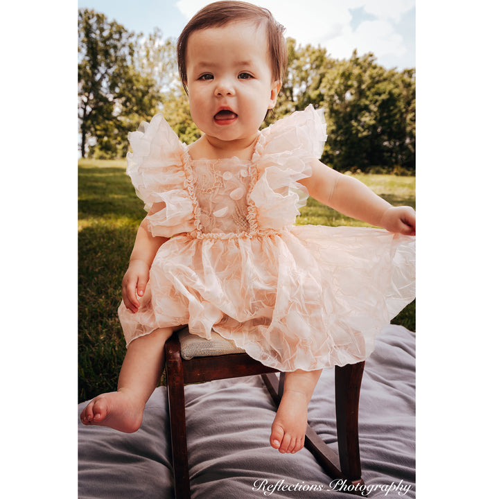 Judith White Little Girl Dress