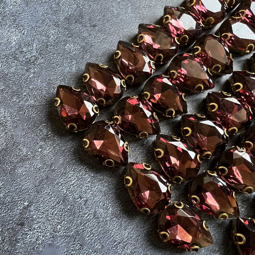 Waterdrop Shape Embellished Buttons