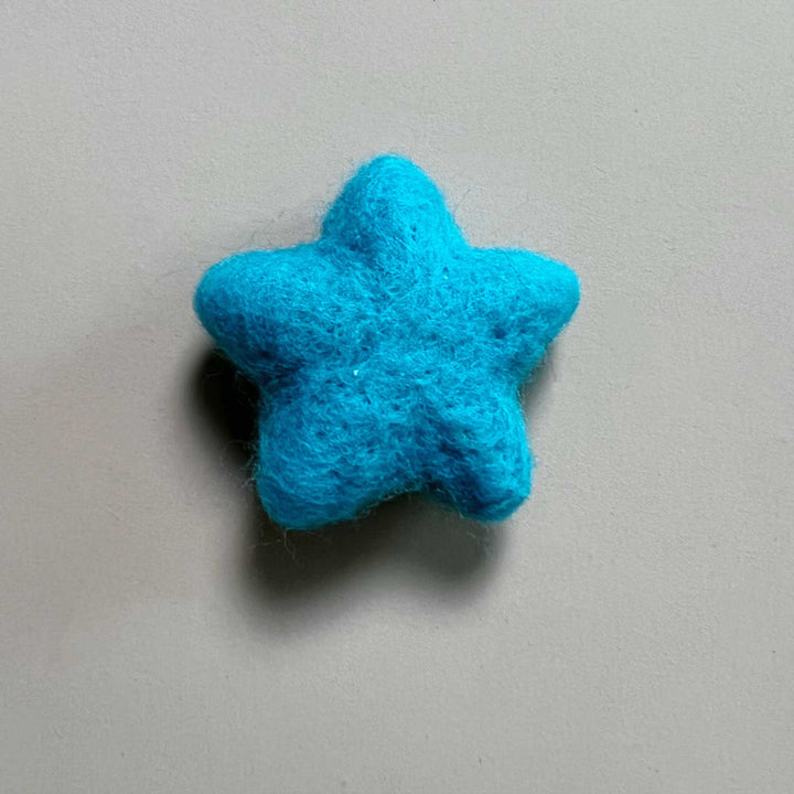 7pcs/lot Wool Felt Star Shape Accessories