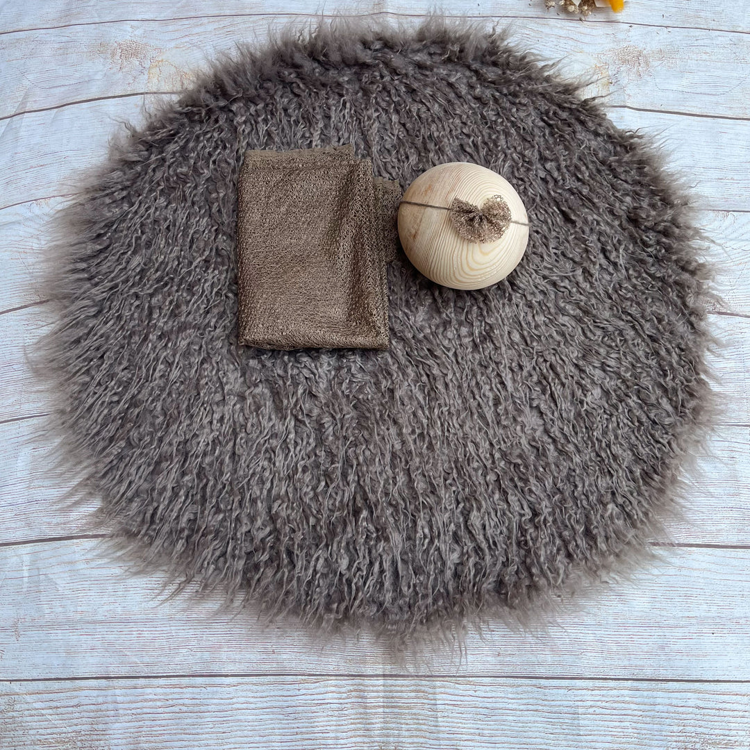 Camel Faux Fur Matched Set