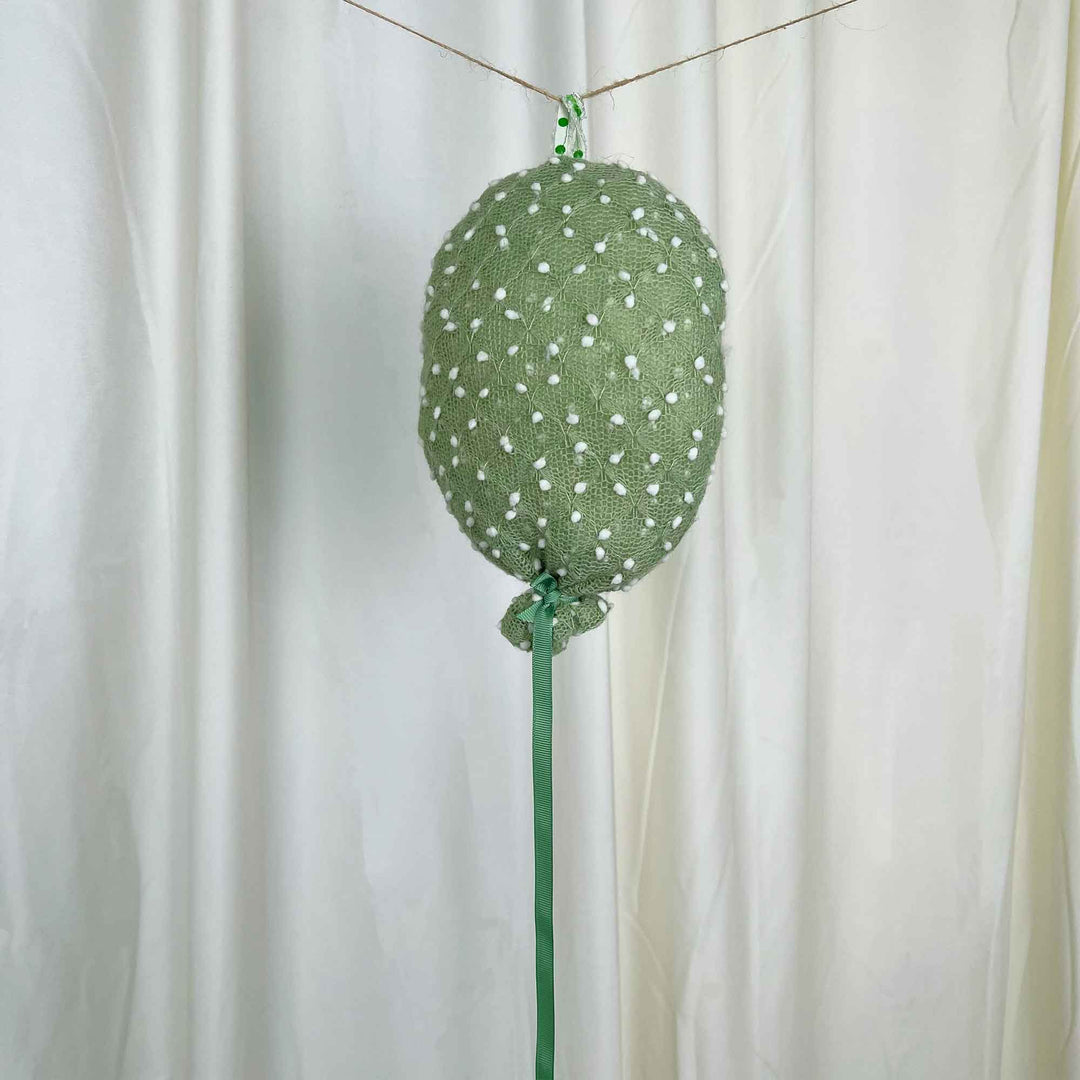 Polka Dot Fabric Balloon Decoration