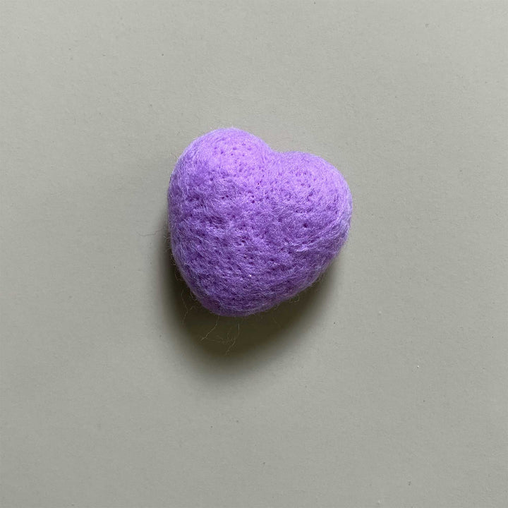 7pcs/lot Handmade Wool Felt Heart Shape Accessories