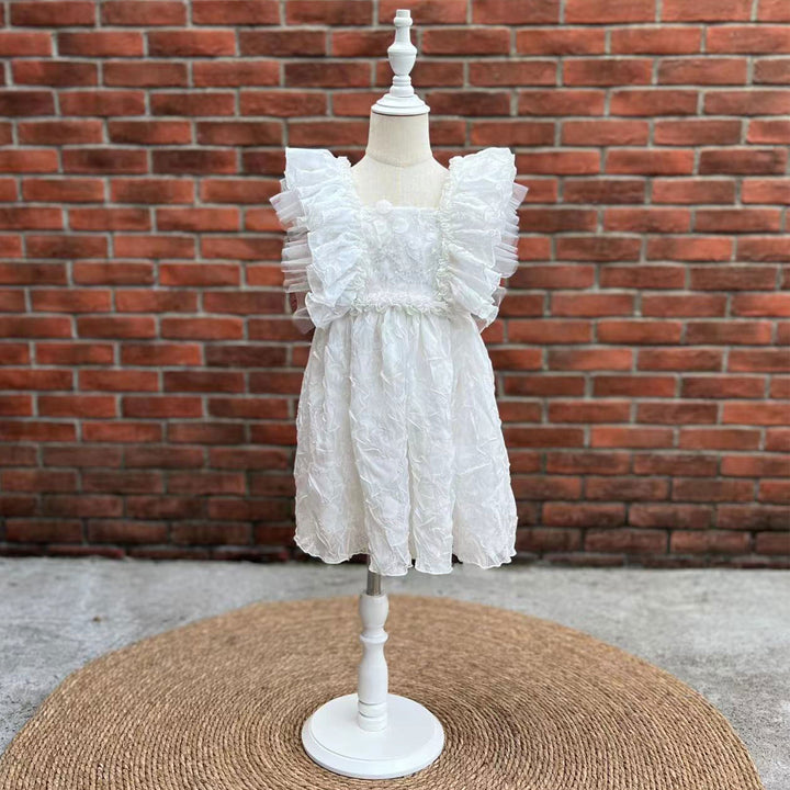 Judith White Little Girl Dress