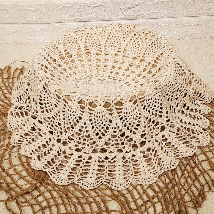 Handmade Crocheted Round Blanket
