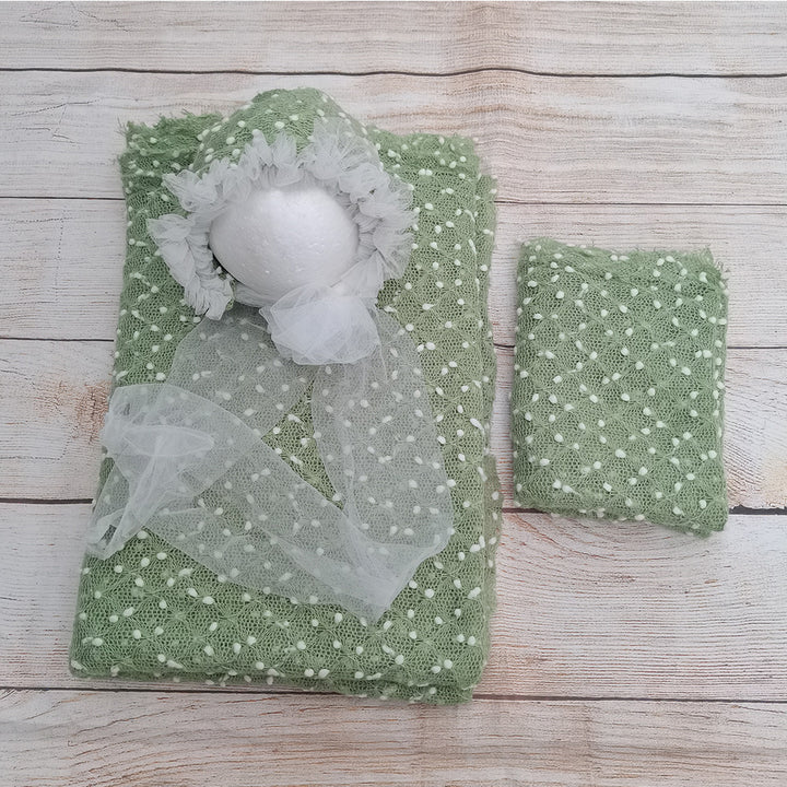 150*100cm Backdrop +75*50cm Wrap with Matched Hat Set