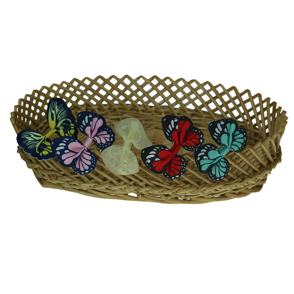 Little Girl Photo Props Baby Girl Bowknot Clip Colorful Butterfly Clip for Baby Girl 5pcs/lot - Don&Judy Newborn&Maternity photography props