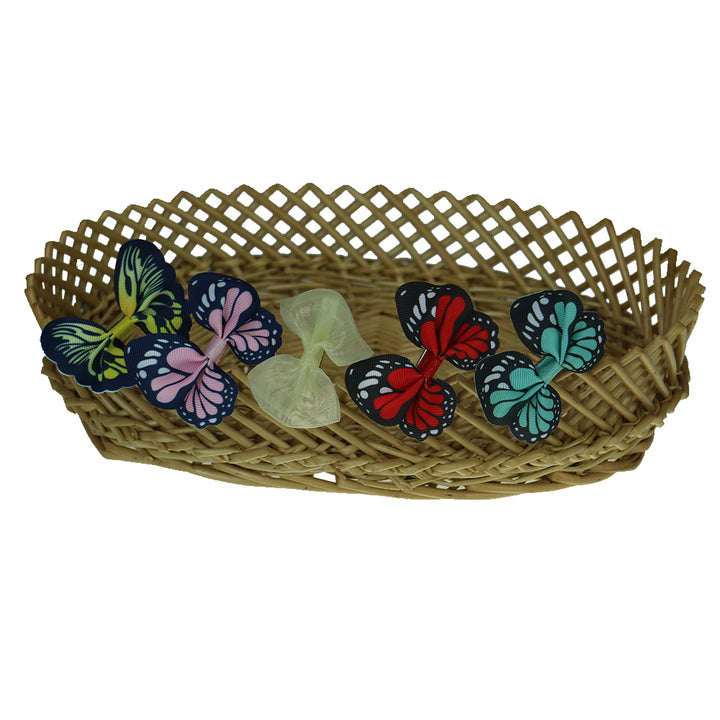 Little Girl Photo Props Baby Girl Bowknot Clip Colorful Butterfly Clip for Baby Girl 5pcs/lot - Don&Judy Newborn&Maternity photography props