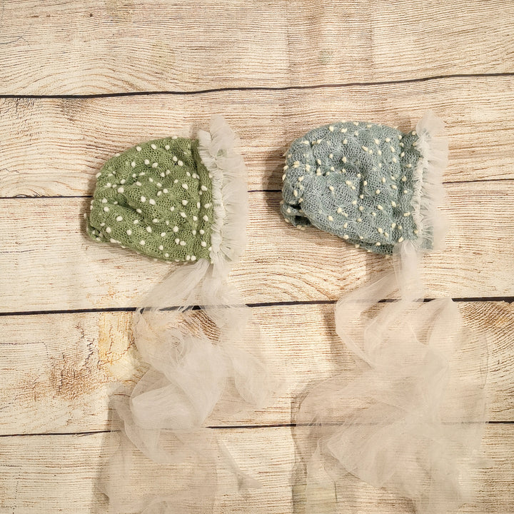 Newborn Floral Bonnet