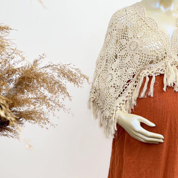 Ida 70*40cm Crochet Cotton Gown