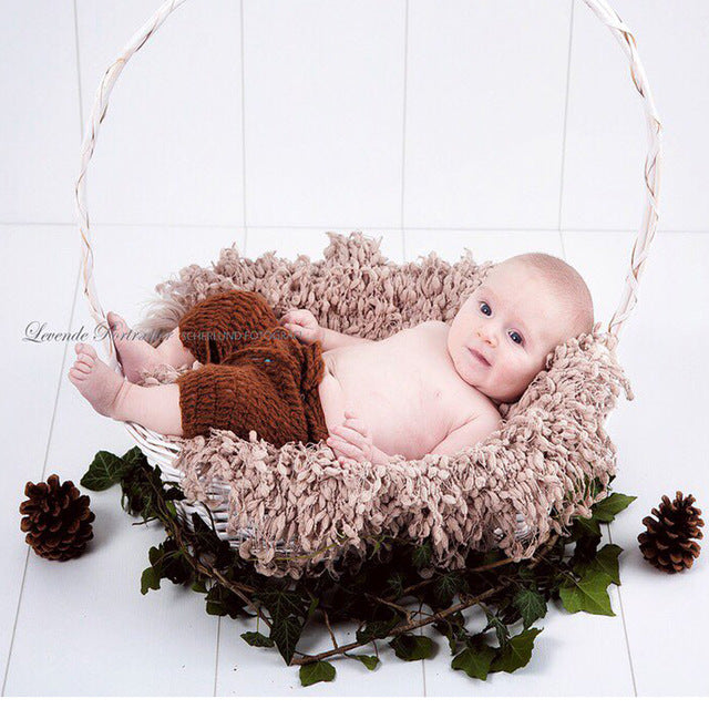 Handwoven Soft Acrylic Newborn Blanket Basket Stuffer Newborn Blanket Backdrop Newborn Photo Props - Don&Judy Newborn&Maternity photography props