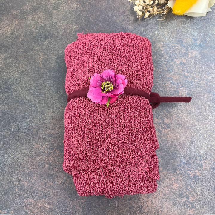 A Set Stretchy Wrap and Headwear