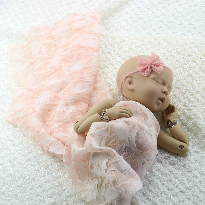 Stretch Embossing Chiffon Wraps Newborn Photo Props - Don&Judy Newborn&Maternity photography props