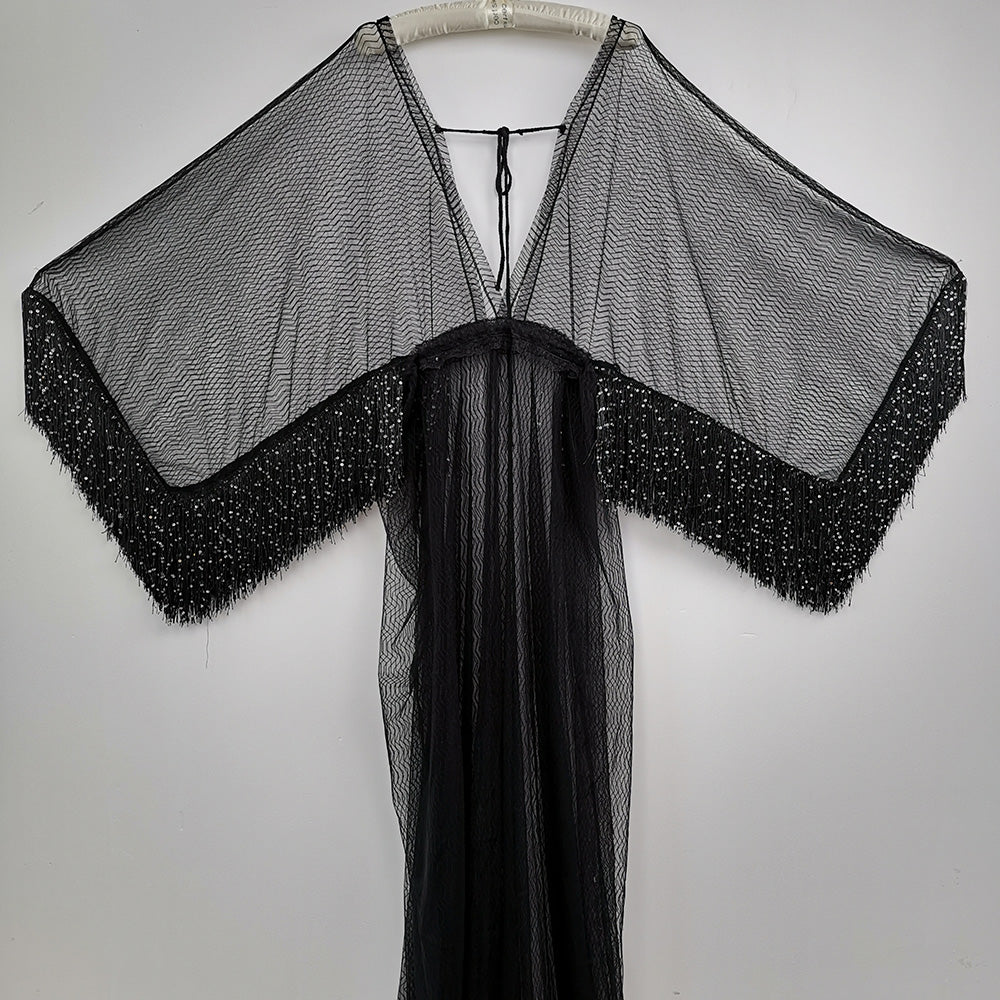 Frederica Black Tulle Gown