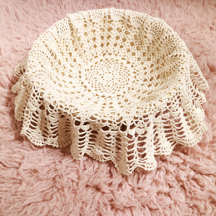 Handmade Crocheted Round Blanket